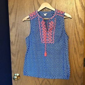 Embroidered J. Crew tank!!